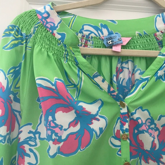 Lilly Pulitzer Tops - LILY PULITZER SILK TOP